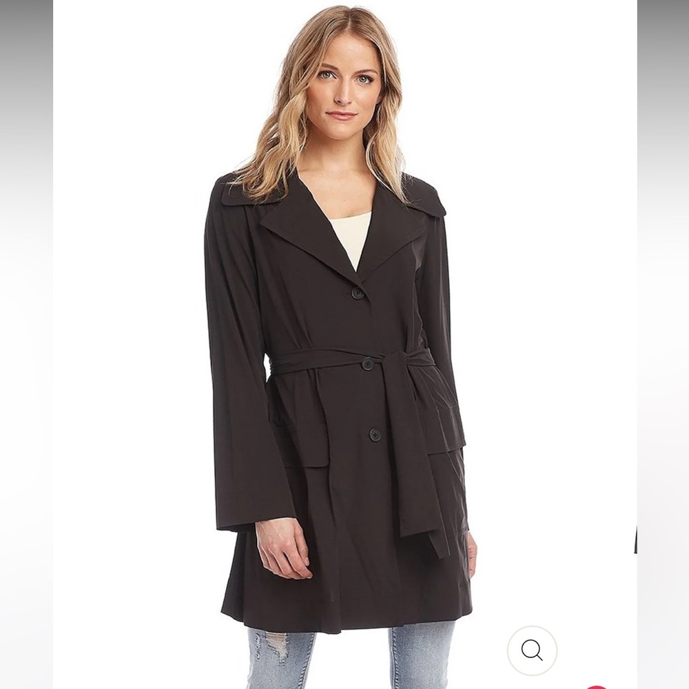 Karen Kane Lifestyle Black Packable Travel Jacket Medium